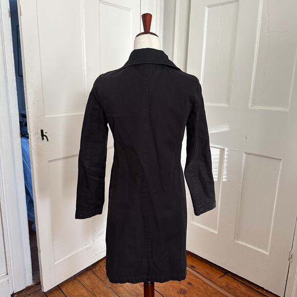 Fred Perry Black Trench Jacket - Picture 4 of 6